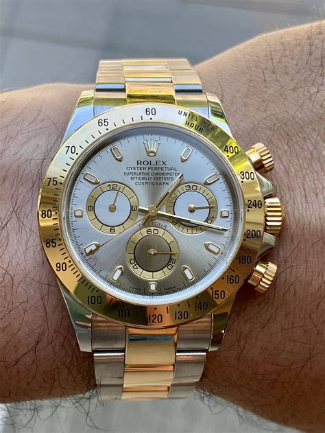 rolex daytona silver price